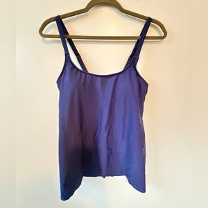 Purple Women's Swim Top - Classic Scoop Neck